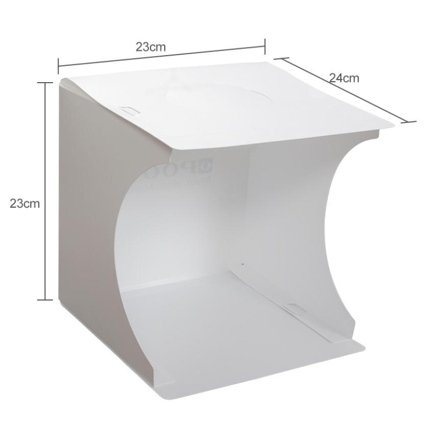 6 x background LED Panels Portable Folding Photo Box Video Lighting Studio Kit Box Diffused Lighting Studio Softbox Lightbox: 1 LED light