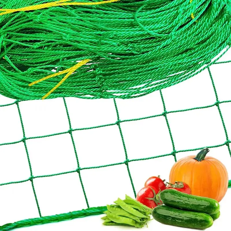 Hochwertiges Nylon-Garten netz Luffa Winde Blumen Weinpflanzen Klettern etz Gurken rebe wachsen Halter Halterungen: Silber
