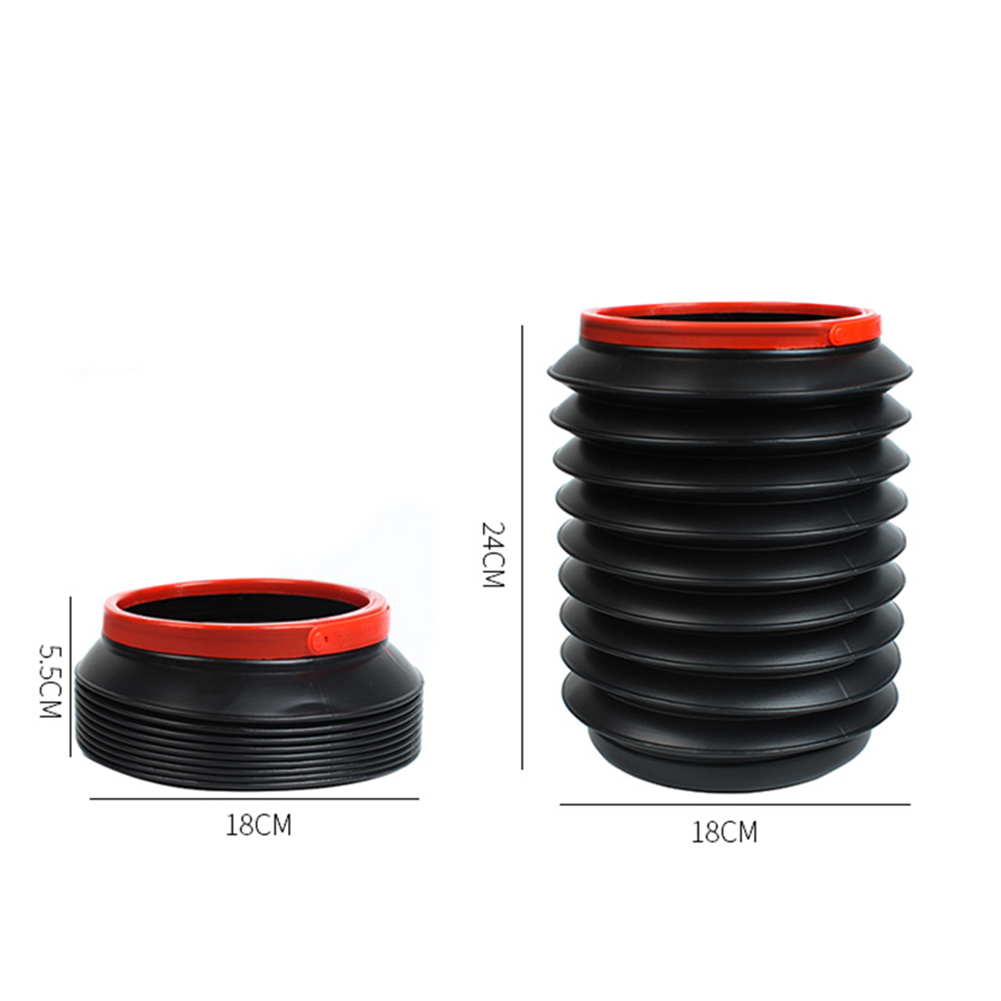4L Car Folding Trash Cans Portable Collapsible Water Storage Buckets Garbage Container for Auto Outdoor Fishing Camping NO Lid