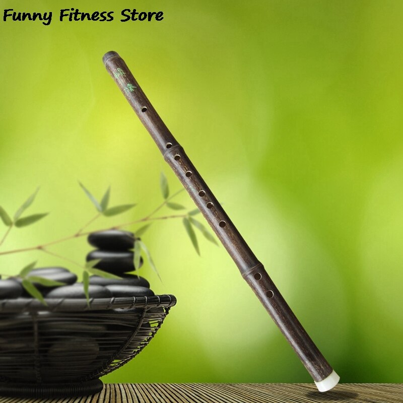 Wooden 6 Holes Bamboo Flute Musical Instrument Flute Vertical Flute Clarinet Student Beginner Traditional Flauta