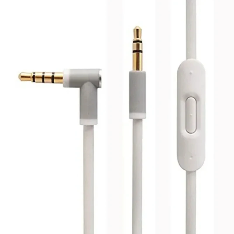 Cable de audio de repuesto con micrófono en línea y control para auriculares Beats by Dr Dre Solo/Studio/Pro/Detox