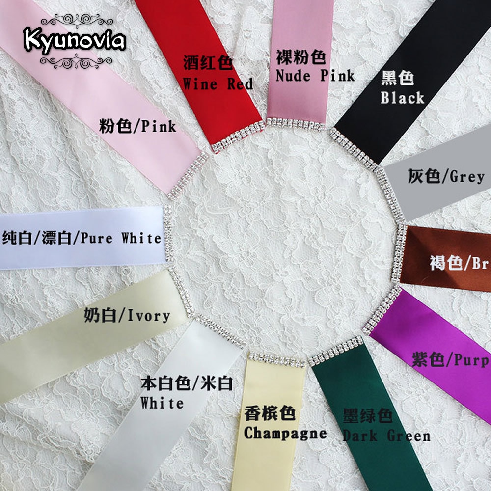 Cinturón de novia de cristal plateado de Kyunovia, faja nupcial para boda, cinturón de diamantes de imitación, cinturón baile graduación, faja nupcial con cuentas, faja de aplicación D31