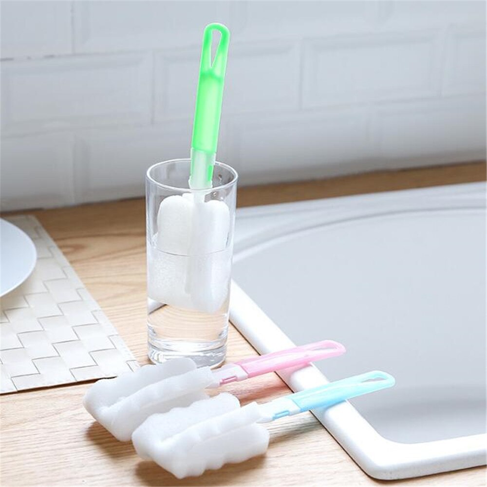 1 PC Küche Reinigung Werkzeug Schwamm Bürste Pro Weinglas Flasche Coffe Tee Glas Tasse Glas Kichen Zubehör Flasche Bürste Tasse Bürste