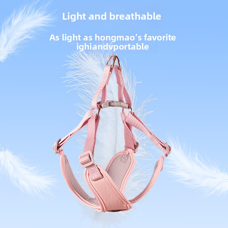 1 Uds. Correa para perro, chaleco, correa para el pecho, collar para perro pequeño, oso de peluche Pompeii, correa para perro mediano, cadena para perro