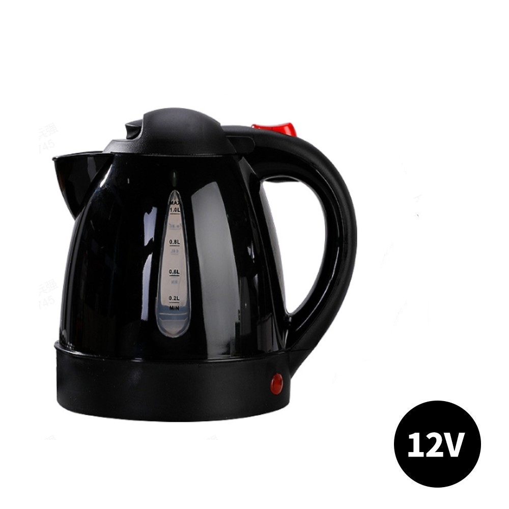 1000 ml- bils elkedel bil lastbil vandvarmer 250 w 12/24 v kaffekedel hurtigkogende til kaffe te drikkevarer til rejser hjem: Orange