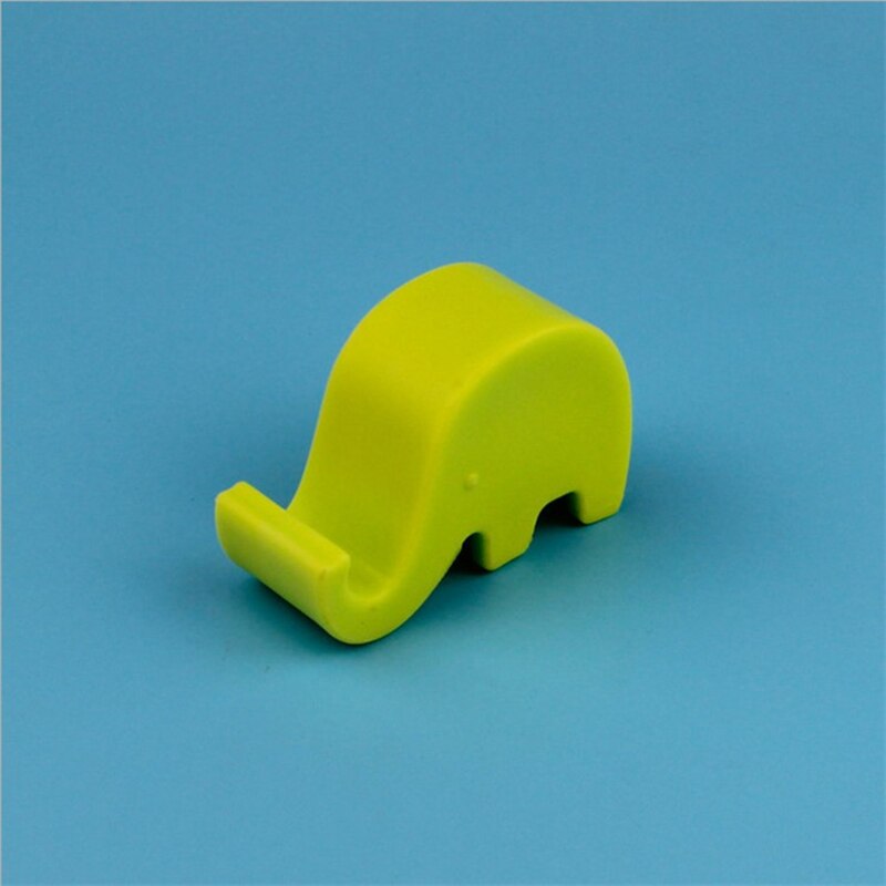 4Color Universal Mini Elephant Smart Phone Table Desk Mount Stand Phone Holder for Cell Mobile Phone Tablets Bracket: Green