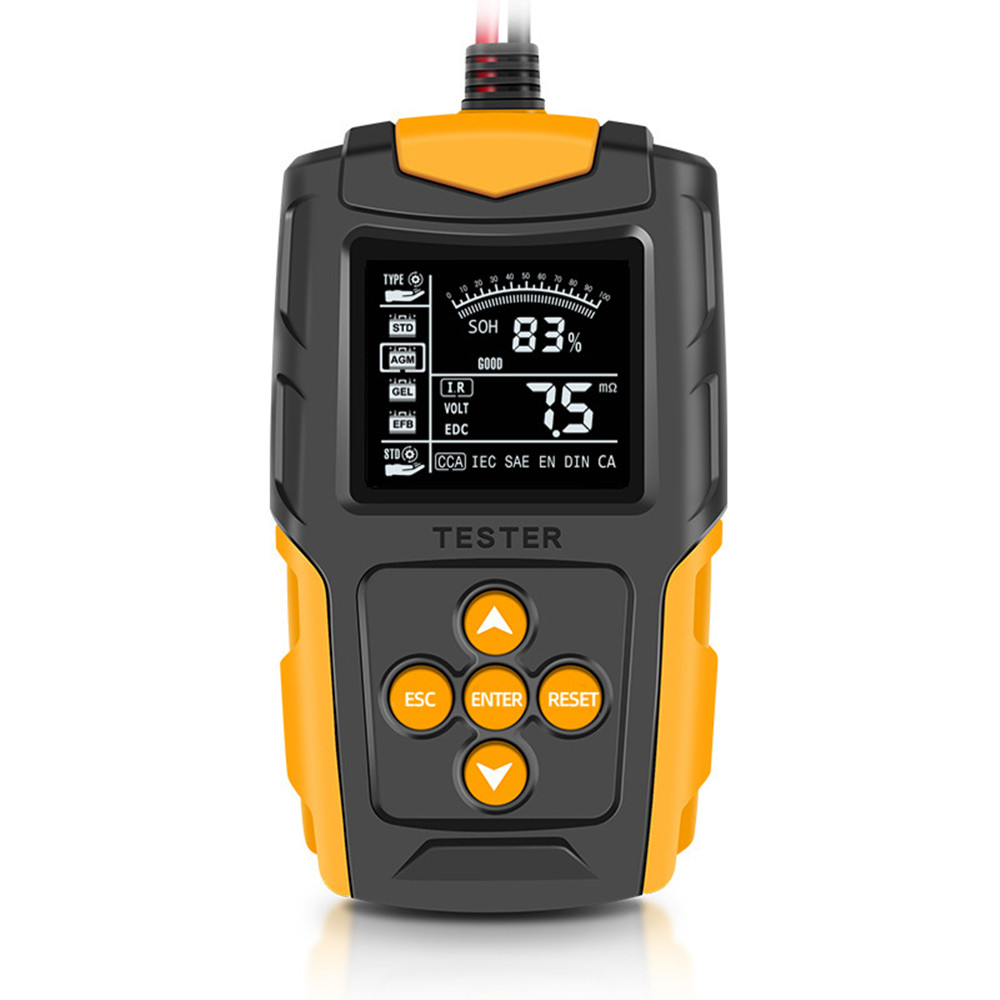 Auto Batterie Tester Batterie Analysator 12V/24V CCA 3Ah-200Ah Digitale Ladung Ankurbeln System Tester für Auto Motorrad lkw Stiefel