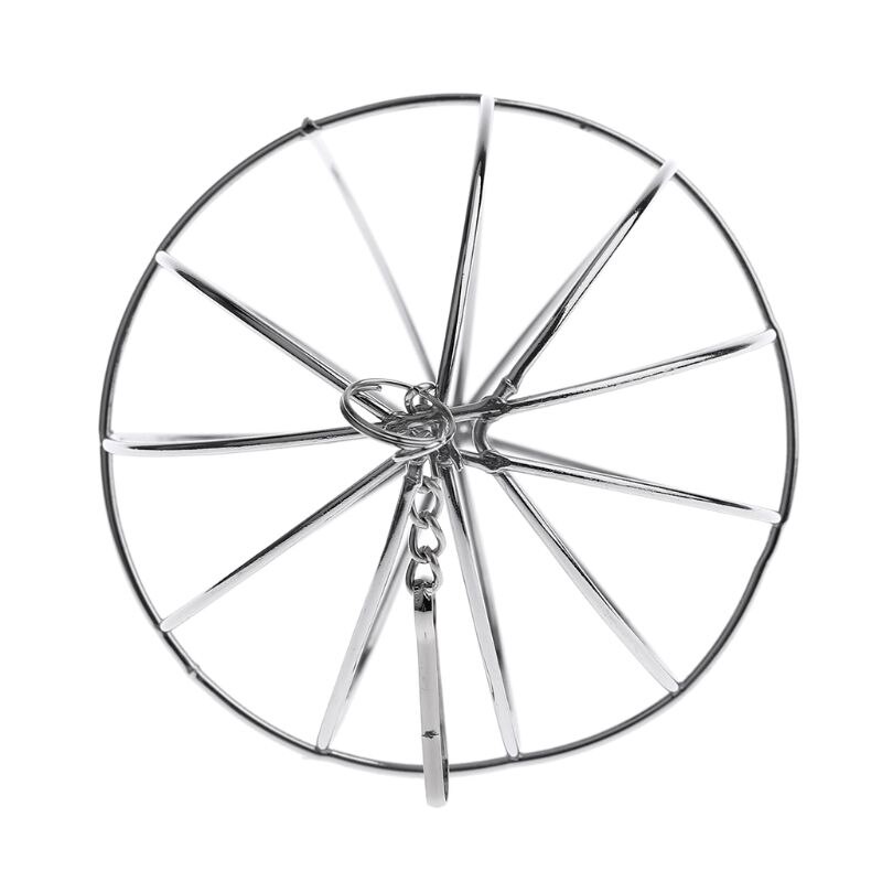 Stainless Steel Round Feeder Automatic Feeding Hanging Hay Ball Hamster Rat Rabbit Pet Toy