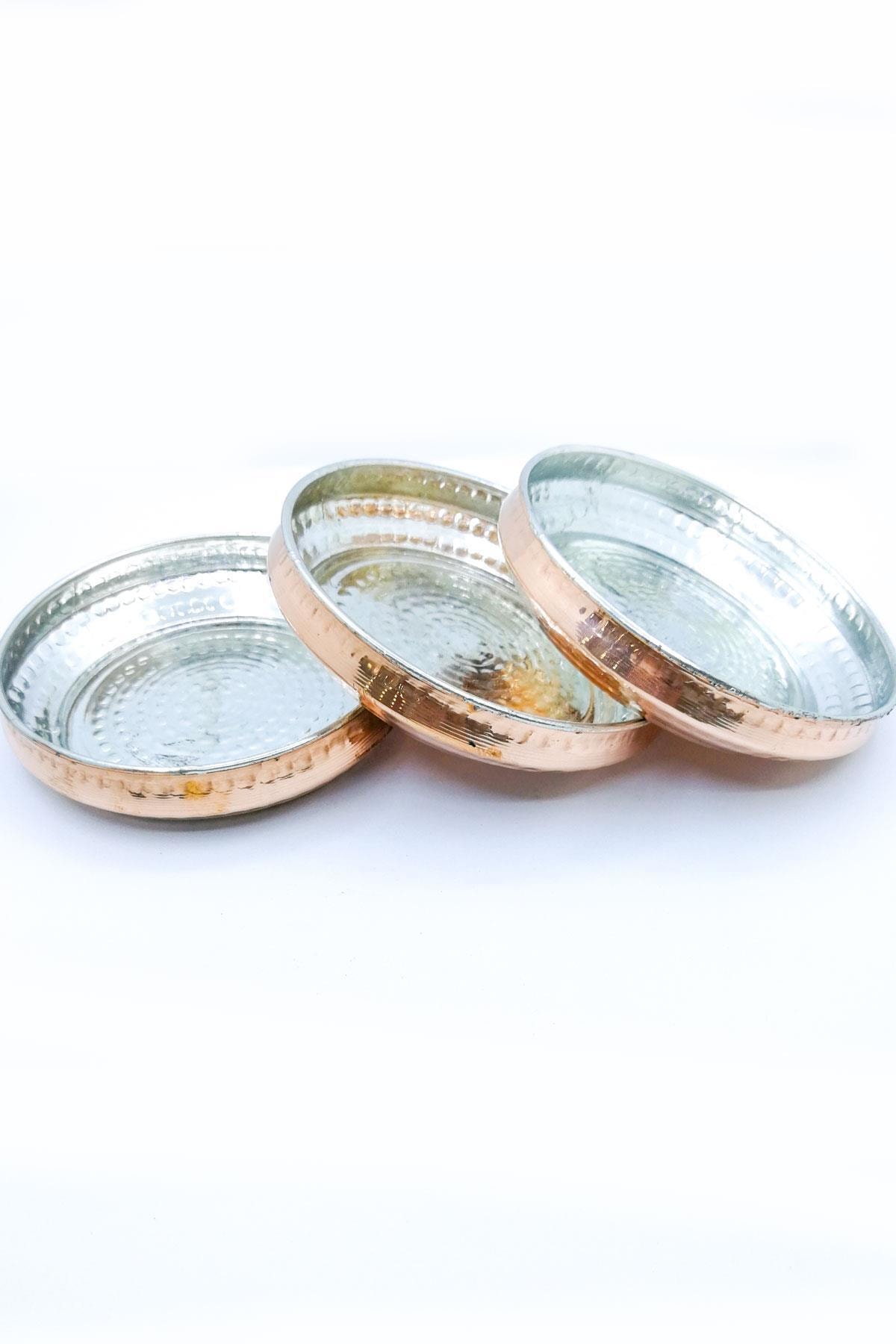 Copper Hand Tattoo Vernacular Turkish Cuisine Plate Handmade Gaziantep