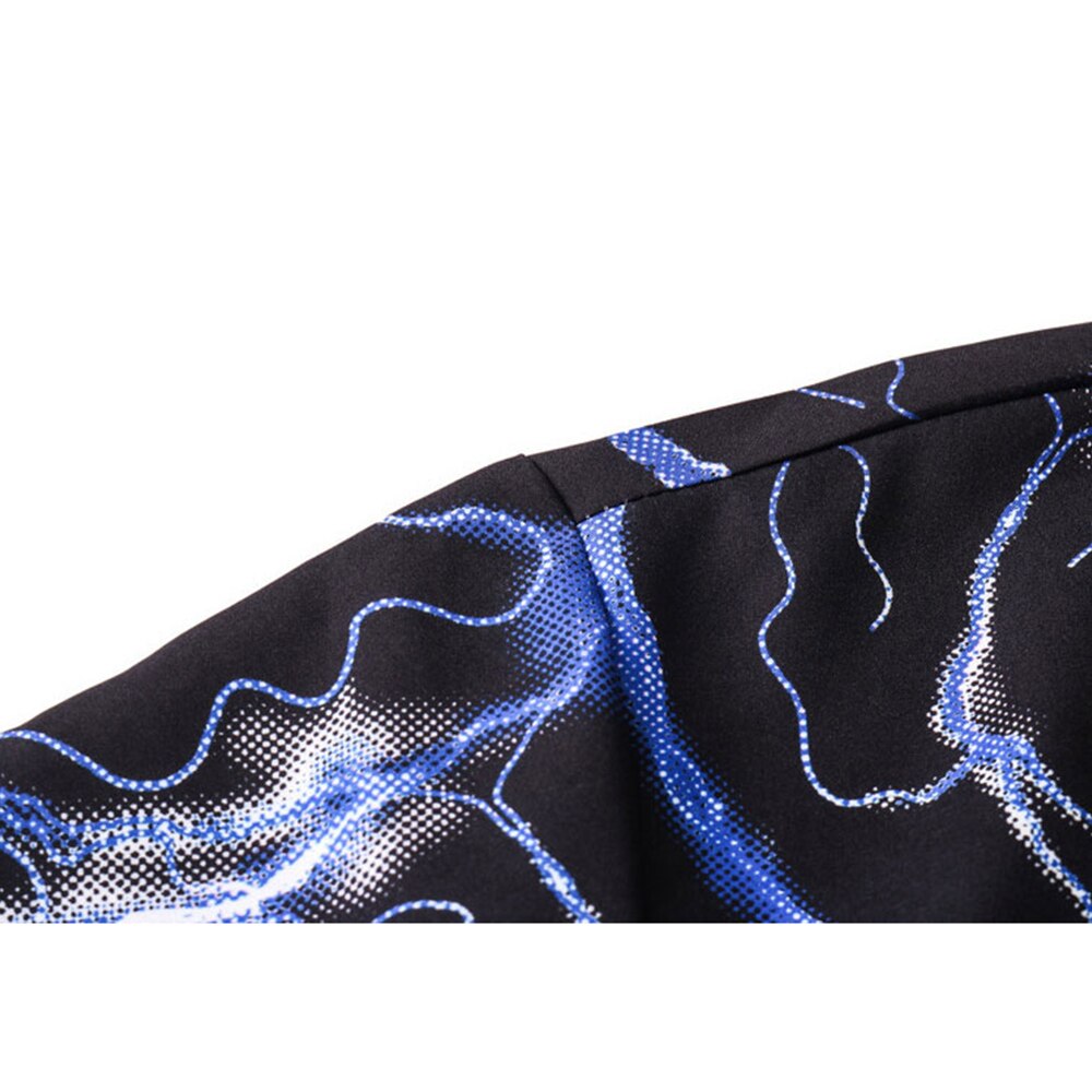 Dark Icon Polo azul Flash para hombre, camisas hawaianas ligeras de verano, camisa Vintage de calle