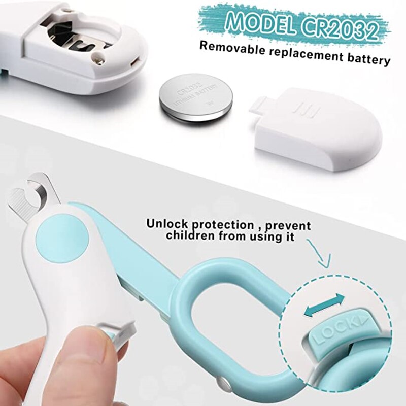 Cat Dogs Nail Clipper Cutter With Led Light Scissors, Suit for Dog Grooming Tool Trimmer Pet Nail Clippers Products