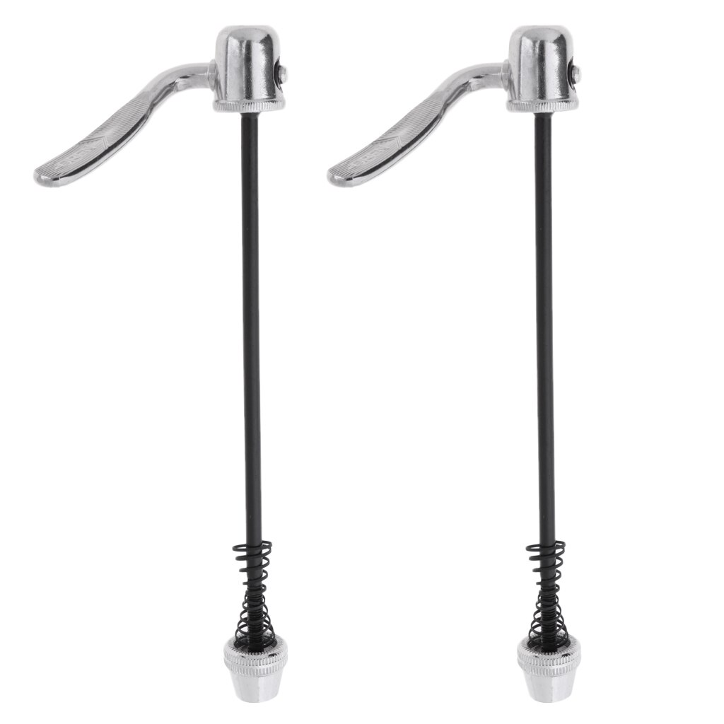 2Pcs Steel Indoor Bike Skewers Rear Wheel Quick Release Universal Clip Lever