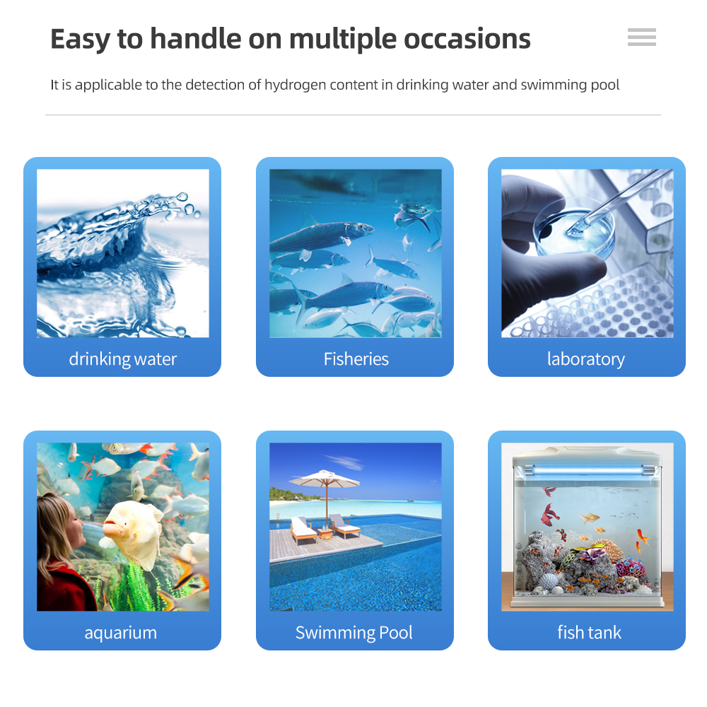 3 in 1 ORP H2 Temp Meter Digital Hydrogen Ion Concentration Tester SPE/PEM Hydrogen Rich Cup Water Generator Testing