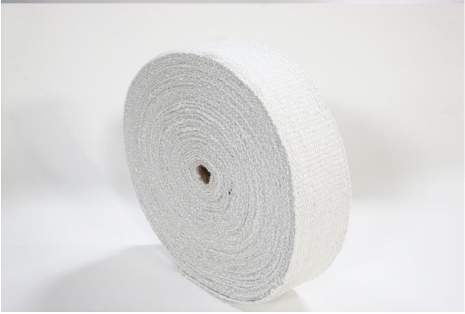 Cinta de fibra de cerámica ignífuga para aislamiento de tuberías, cinta de banda de material incombustible, 5m, 1260 ℃