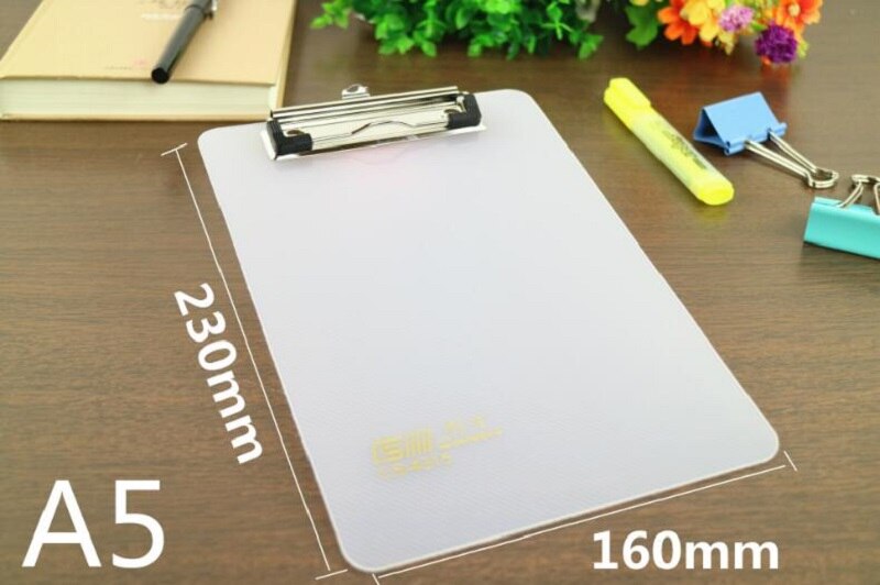 HKYSHP Cute Writing board clip Butterfly Writing Board Clip A5 Plastic Board clip School Office Supplies