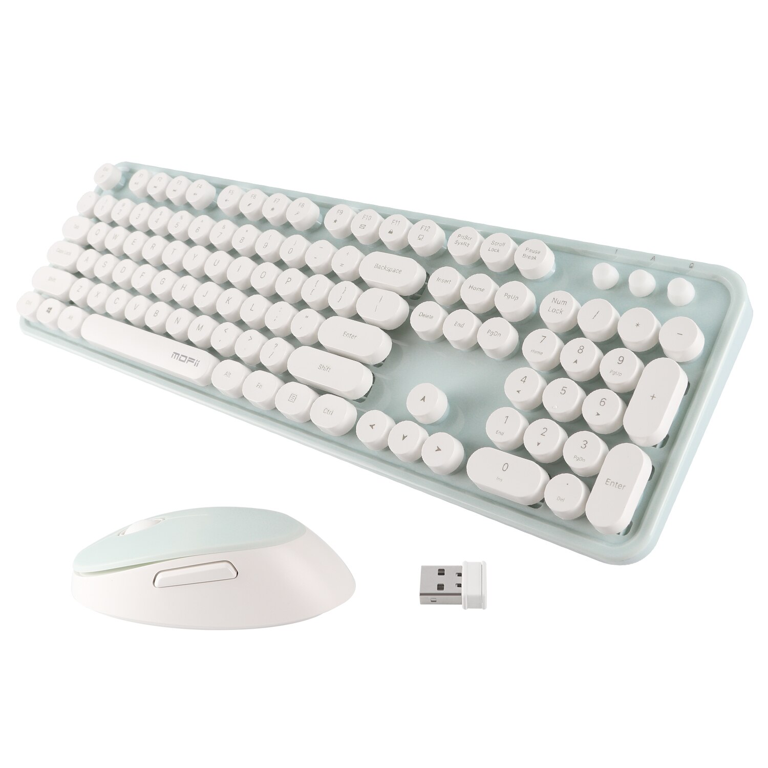 Draadloze Toetsenbord En Muis Combo 104 Keycaps Set Met Usb-ontvanger Voor Pc Laptop Gamer