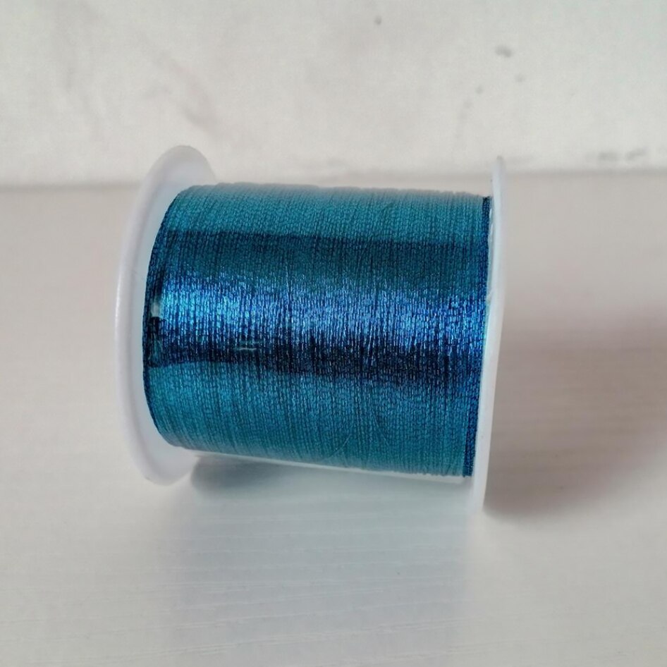 metal embroidery thread DIY clothing accessory essential 14 kind of colour select sewing thread 1pcs sell: peacock blue