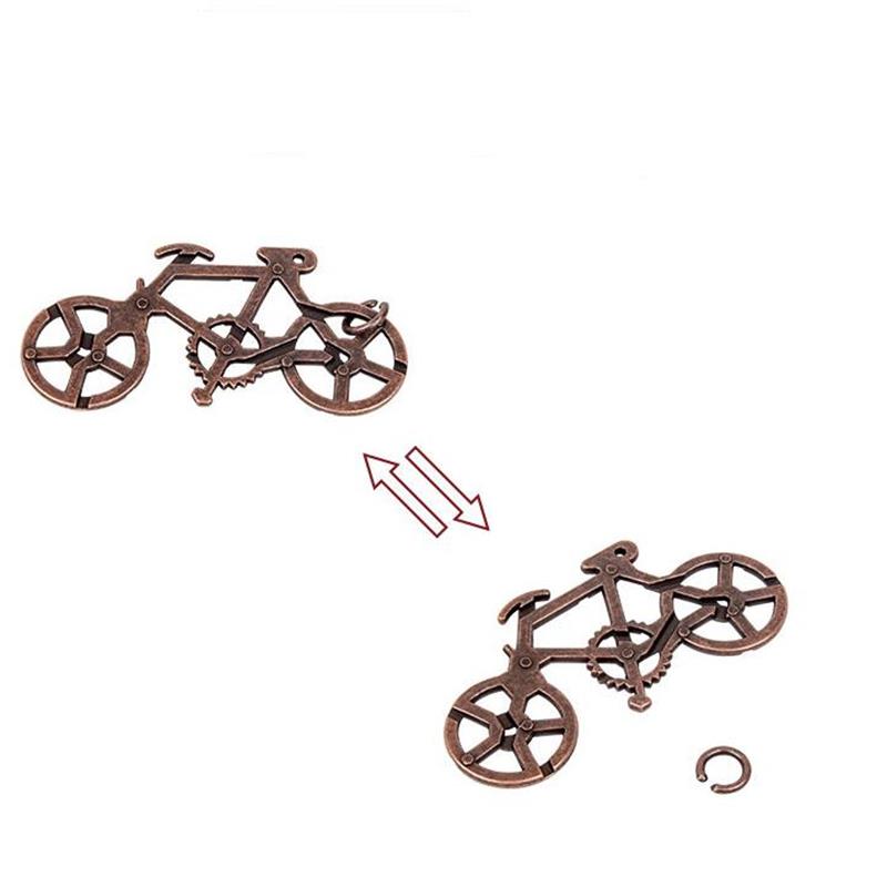 9/20PCS per Set Metal Puzzle Logic Mind Brain Teasers Rings Lock Baffling Game for Adults Children