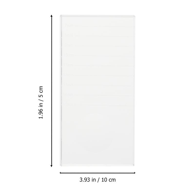 Tampon de colle en verre de cristal, outil de greffe de cils, embellissement des cils, joint en verre, 1 pièce