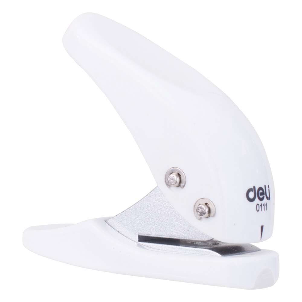DELI E0111 Punch - 1 Hole Punch - Hole Diameter 6mm - 10 Sheets: Ivory