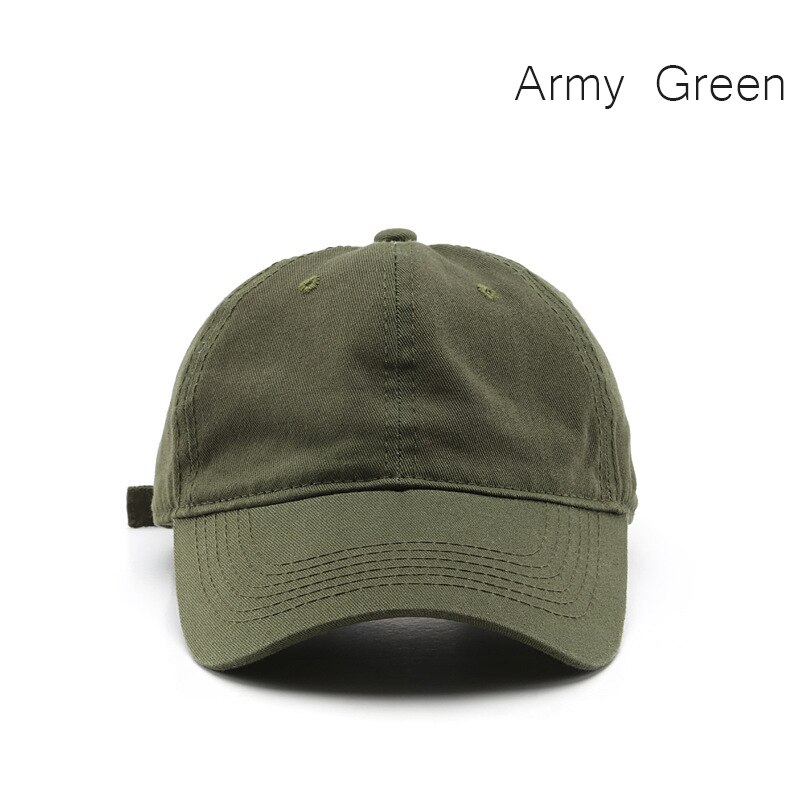 Sleckton Katoenen Baseball Cap Voor Vrouwen En Mannen Mode Snapback Hoed Zomer Casual Zon Caps Soft Top Hoeden Unisex 2022: Army Green