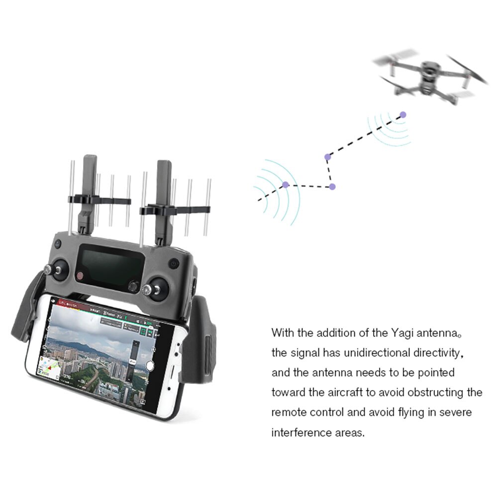 2.4 ghz anti-korrosions fjärrkontroll anti interferens yagi uda antenn range extender signal booster kit enkel installation