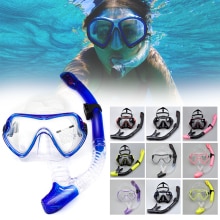 Scuba Diving Mask Silicone Mask Snorkel Anti-Fog Diving Mask Snorkel Full Dry Tube Underwater Swim Equipment