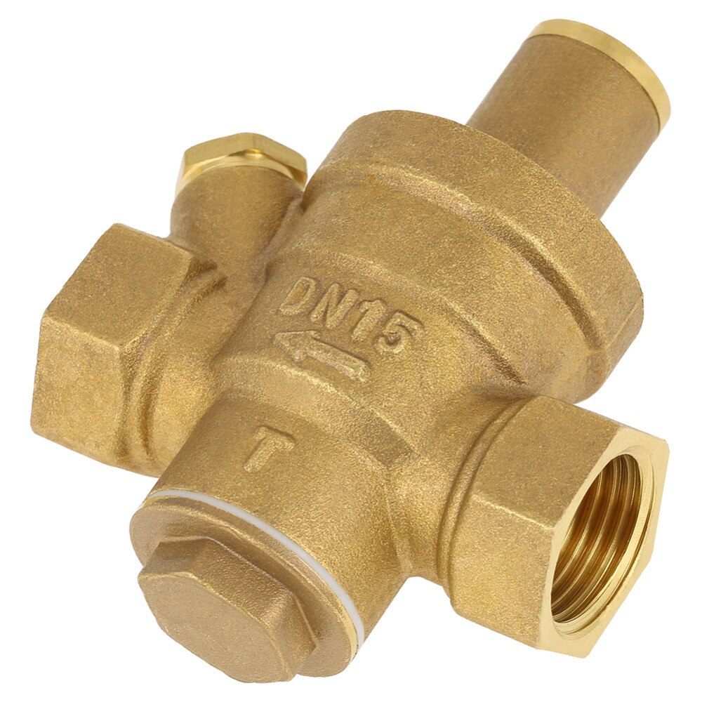 DN15 1/2" Reducing Regulator Valve Brass Water Pressure Reducing Regulator Valve Adjustable Thread Water Pressure Reducing Valve