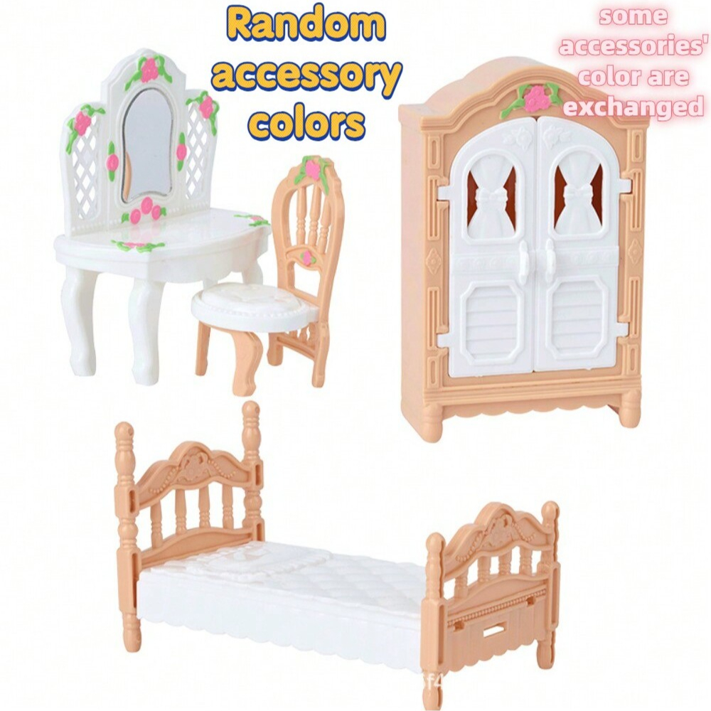 Ensemble de meubles miniatures 1:12 pour maison de poupée, chambre à coucher, salon, cuisine, accessoires de salle de bain, de parfait: WHITE