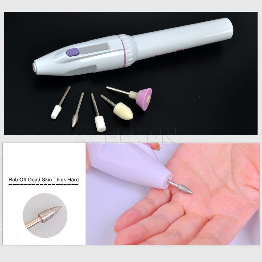 Professionele Elektrische Nagel Boor Machine Manicure Machine Pedicure Boor Set 6 Bits Keramische Nagelvijl Nail Boor Apparatuur Gereedschappen
