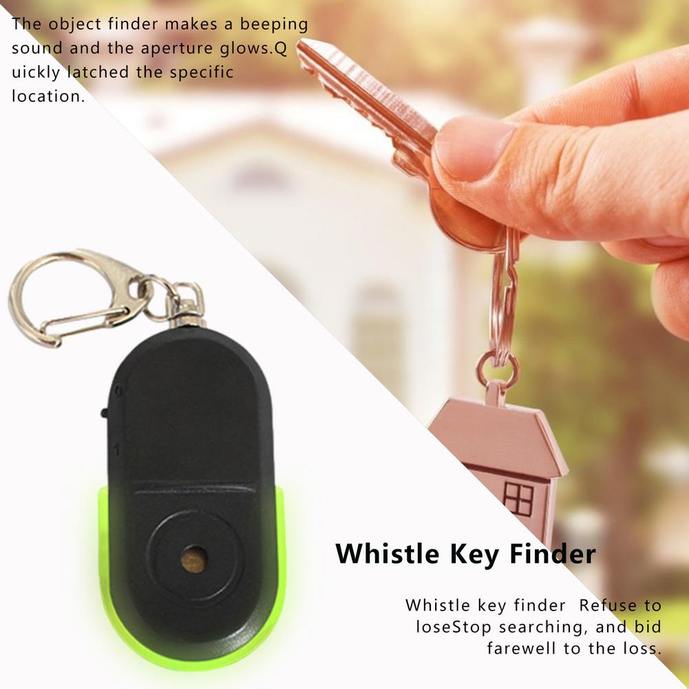 Key Anti-lost Device Voice Control LED Whistle Key Finder Key Finder Wireless Locator Tracker Smart Activity Tracker Anti-Lost