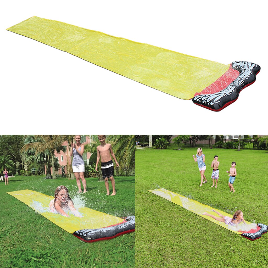 Kids Summer Watersports Super Water Slide Lanes Single Surfboard