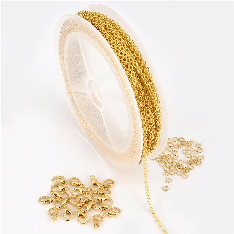 10m/ rullar diy orm kedja koppar länk kedja för handgjorda halsband armband kedja för smycken göra fynd