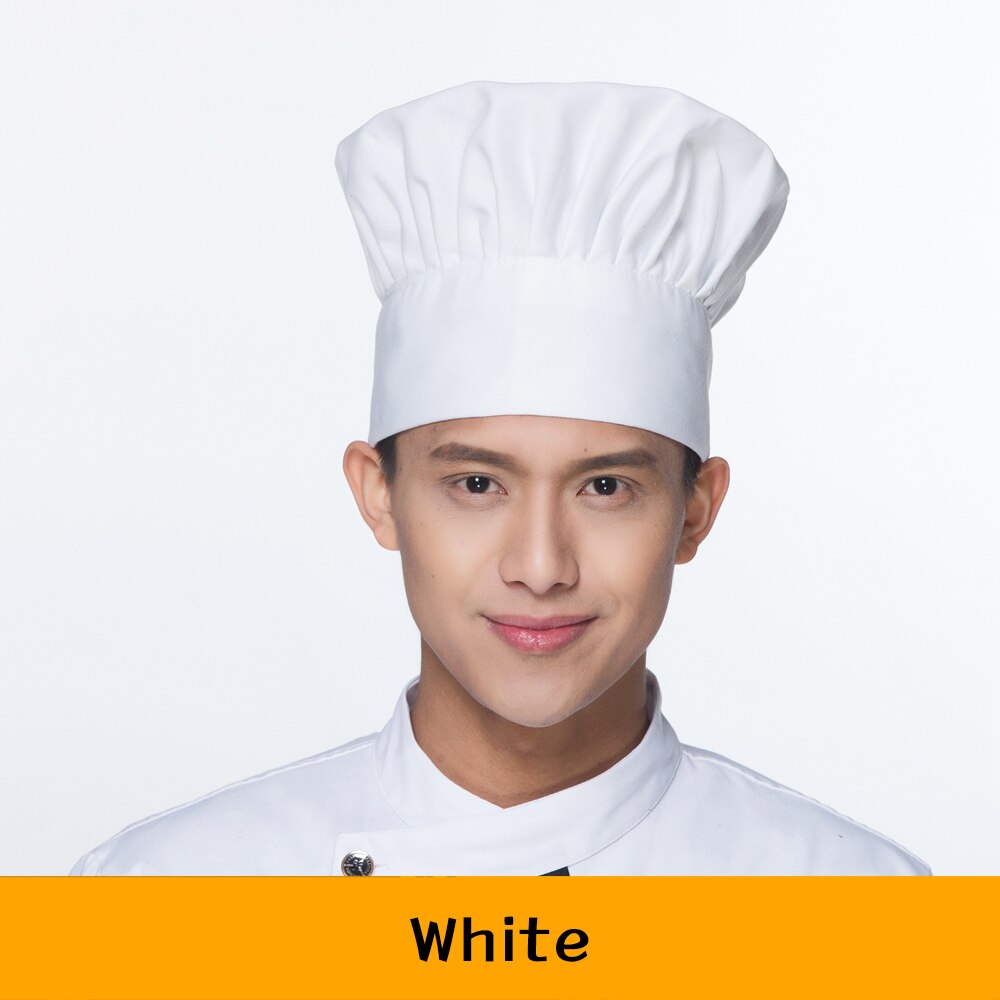Food Service Chef Hat Cooking Adjustable Mushroom Cap Catering Elastic Kitchen Restaurant Hotel Catering Work Hat: 1