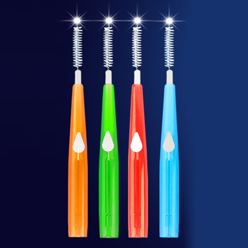10 stk interdentalbørste for voksne ren mellem tænderne tandtråd tandstikker plastik interdental børste tandstikker tænder mundplejeværktøj