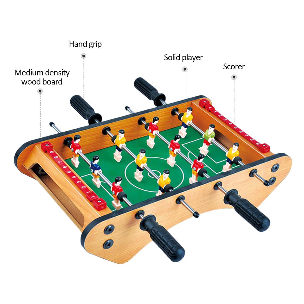 Bordsfotbollsspel i trä mini bordsfotboll fotbollsspelset för vuxna barn familj настольный футбол