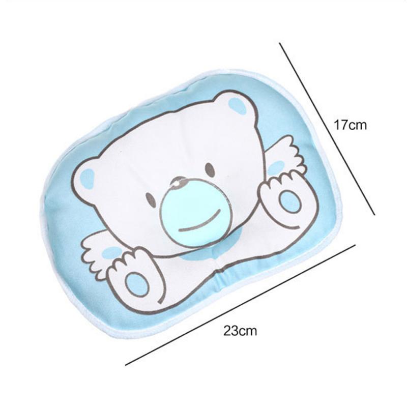 Spædbarn baby pude bomuld støtte forhindre fladt hoved nyfødt baby hoved kurve form position pude forhindre fladt hoved seng puder