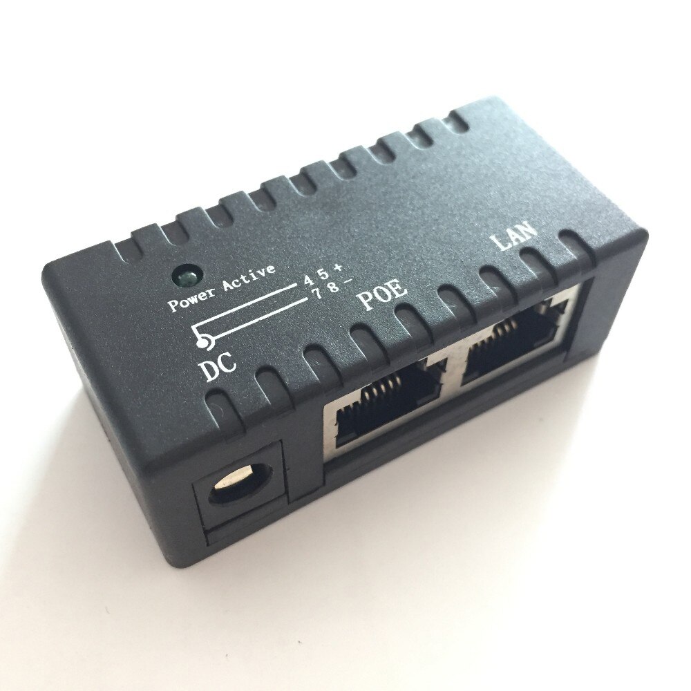 POE001 Poe Injector 2 Poort RJ45 Poe Splitter Power Over Ethernet Switch Power Adapter Voor Cctv Ip Camera Voor Hd avi Cvi