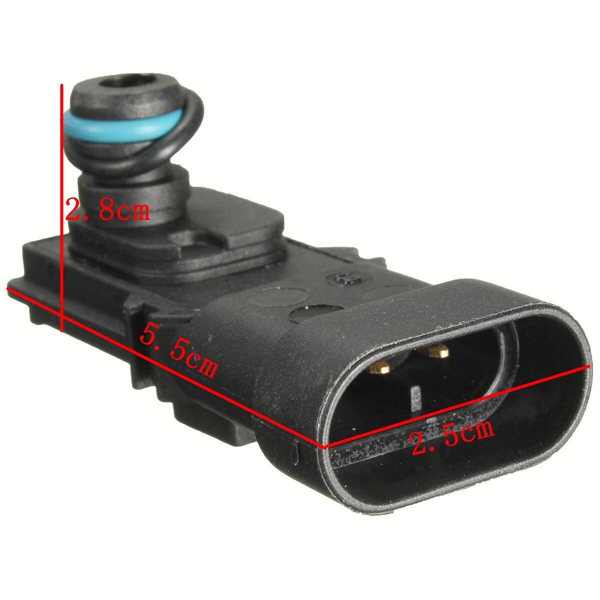 Vehemo Map Sensor-Manifold Air Pressure Boost Sensor Pressure Manifold Manifold Map Sensor for Fuel Sensors