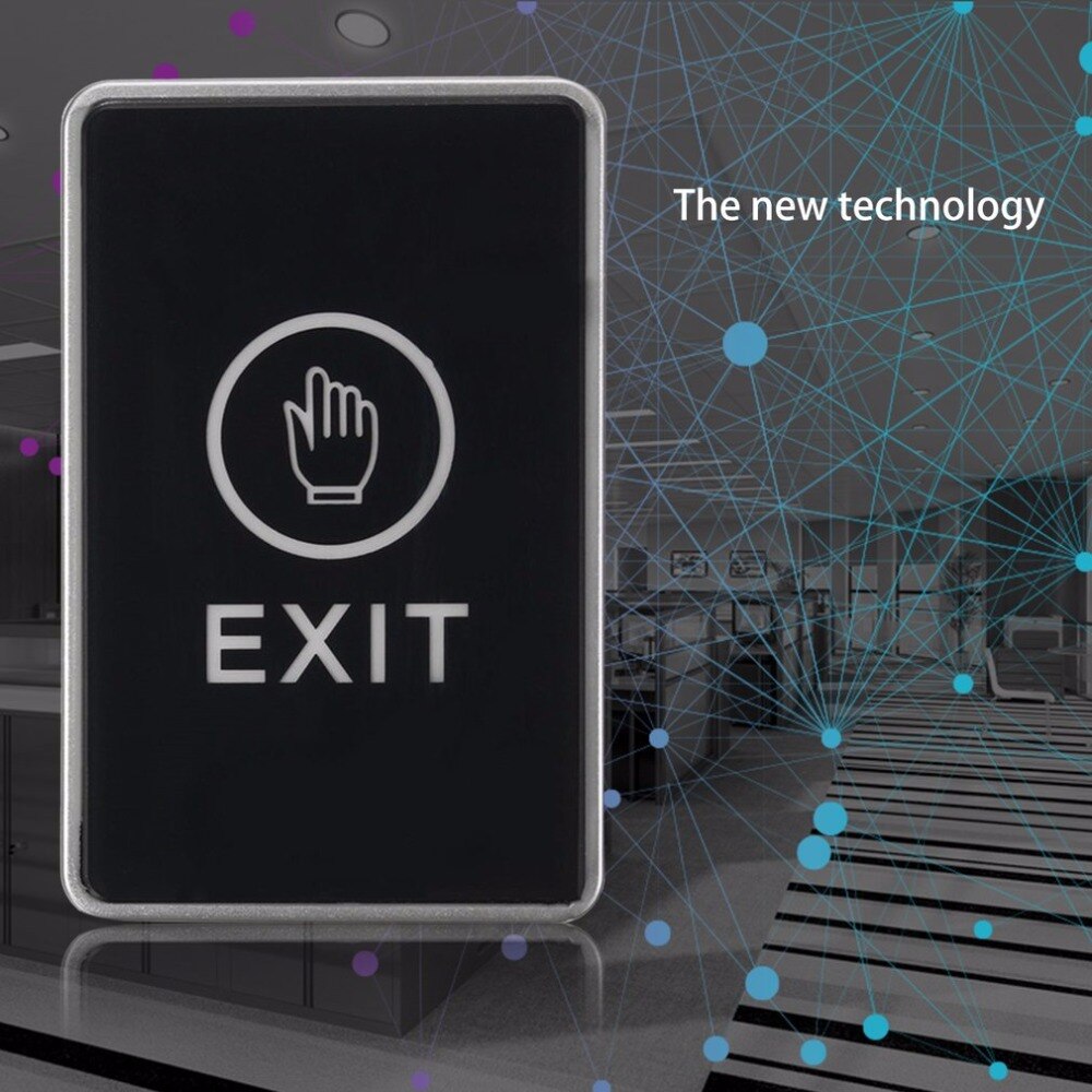 Leshp Push Touch Sensor Exit Beveiliging Toegangscontrole Systeem Deur Exit Release Knop Met Led Indicator Licht Voor Thuis
