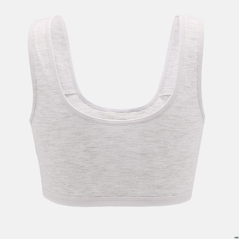 Teenager Mädchen Gestreiften Geschmack Bowknot Sport Ausbildung Breiten Gurt Unterwäsche Niedliche Karikatur Bär Druck Bralette Drahtlose Weste 8-16T