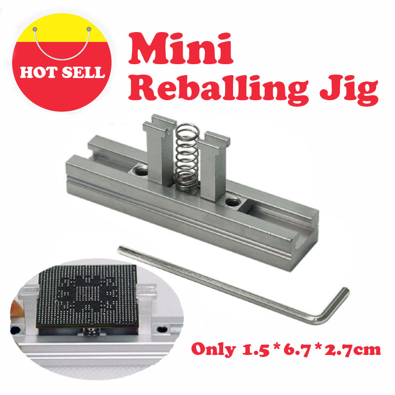 1 Set Mini Sliver BGA Reballing Station Direct Verwarmd Stencil Houder Armatuur Template Jig Voor BGA Rework