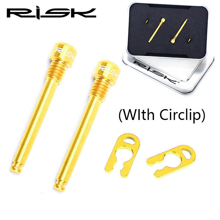2 stücke Bike Hydraulische Bremse Stecker Mit Sicherungsring Titan Alloy Fixed Schrauben für Shimano XT XTR Für Sram XX Fahrrad bremse Stecker Teile: Gold