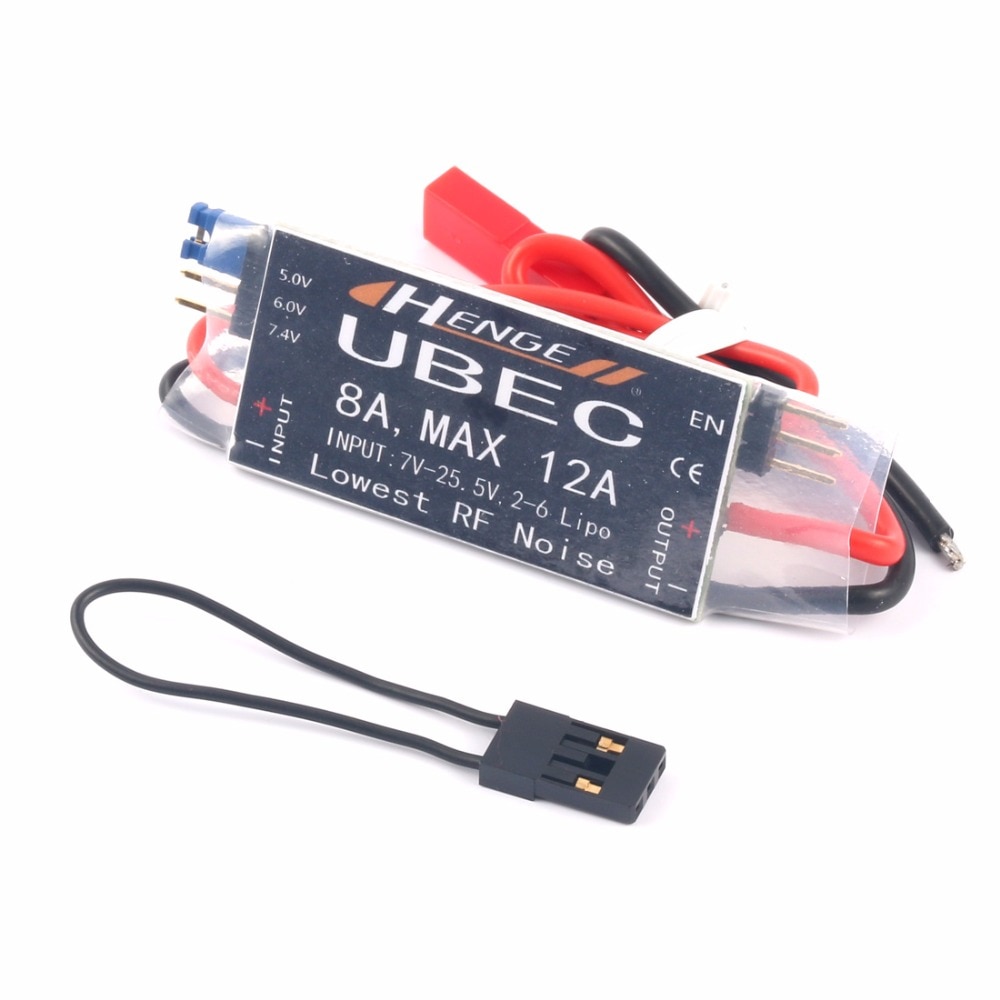 HENGE 8A UBEC salida 5 V/6 V/7,4 V 6A/8A Max 12A importación 7 V-25,5 V 2-6S Lipo/6-16 celular Ni-MH de entrada interruptor modo BEC para RC helicóptero