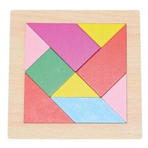 Iq hjärnteaser i trä pussel barn pedagogiskt tangram pussel spel för barn: Modell 7