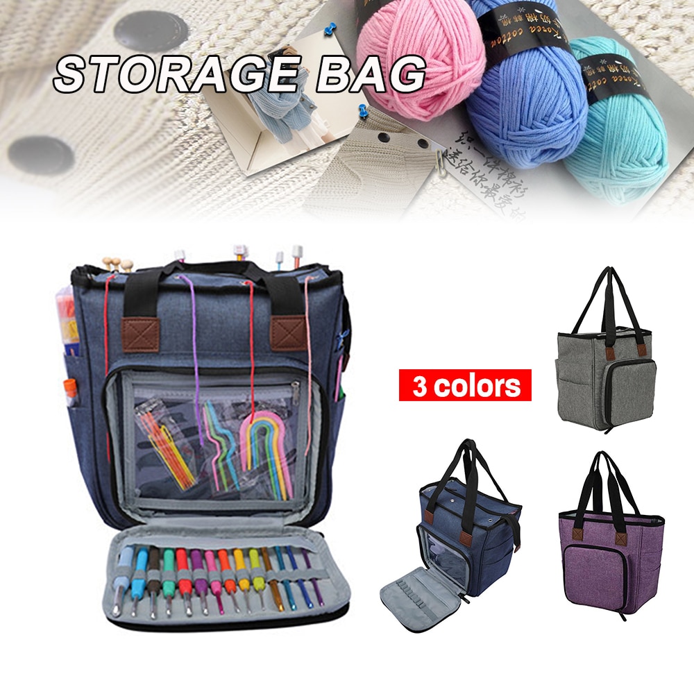 Grote garenopslag, haaktas, breitas, garenorganizer voor alle haak- en breiaccessoires, garenopslag, breitas 3