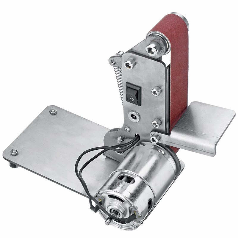 Sander Riem Machine 300W Elektrische Bandschuurmachine Polijsten Grinder Machine 90 Graden Vouwen Sander Slijpen Tool Cutter Randen Shar