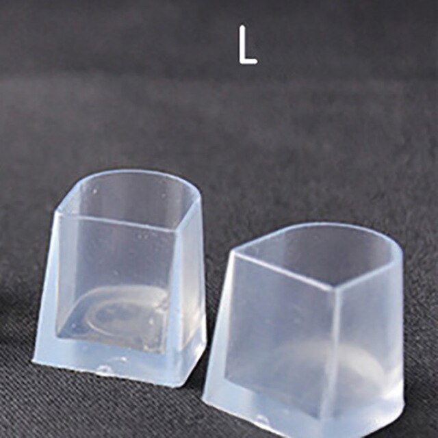 USHINE dos pares de fundas protectoras de tacón tacones de silicona antideslizantes para zapatos de boda zapatos de baile de salón América Latina: L-2 pairs