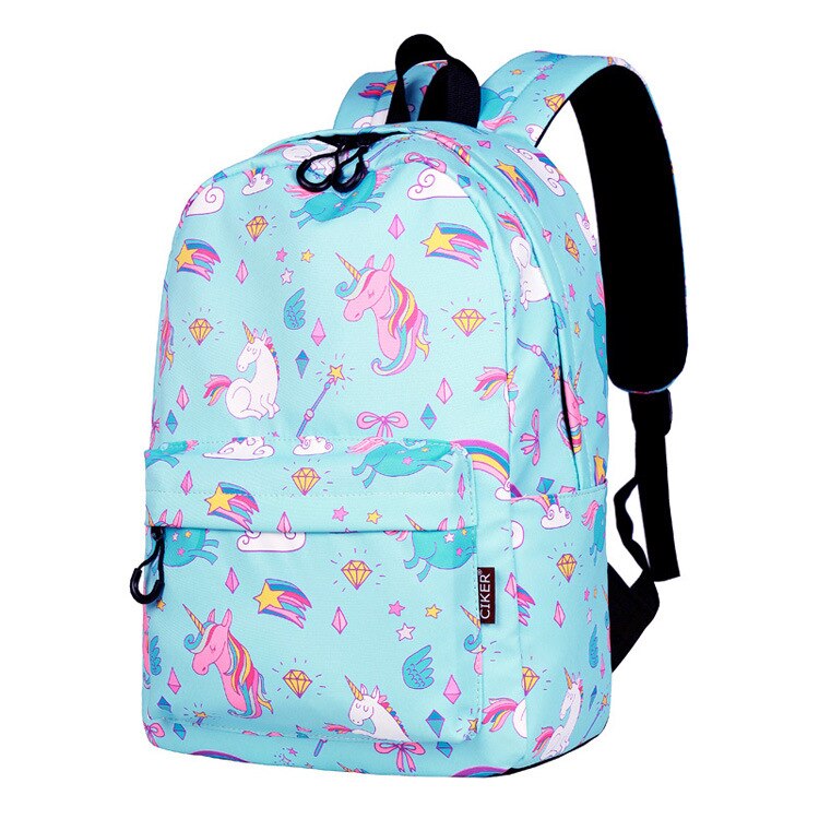 3 teile/satz freundlicher Schule Taschen für Mädchen Rucksack Einhorn Rucksack Druck freundlicher Schule Rucksack Schulter Taschen Hohe Kapazität