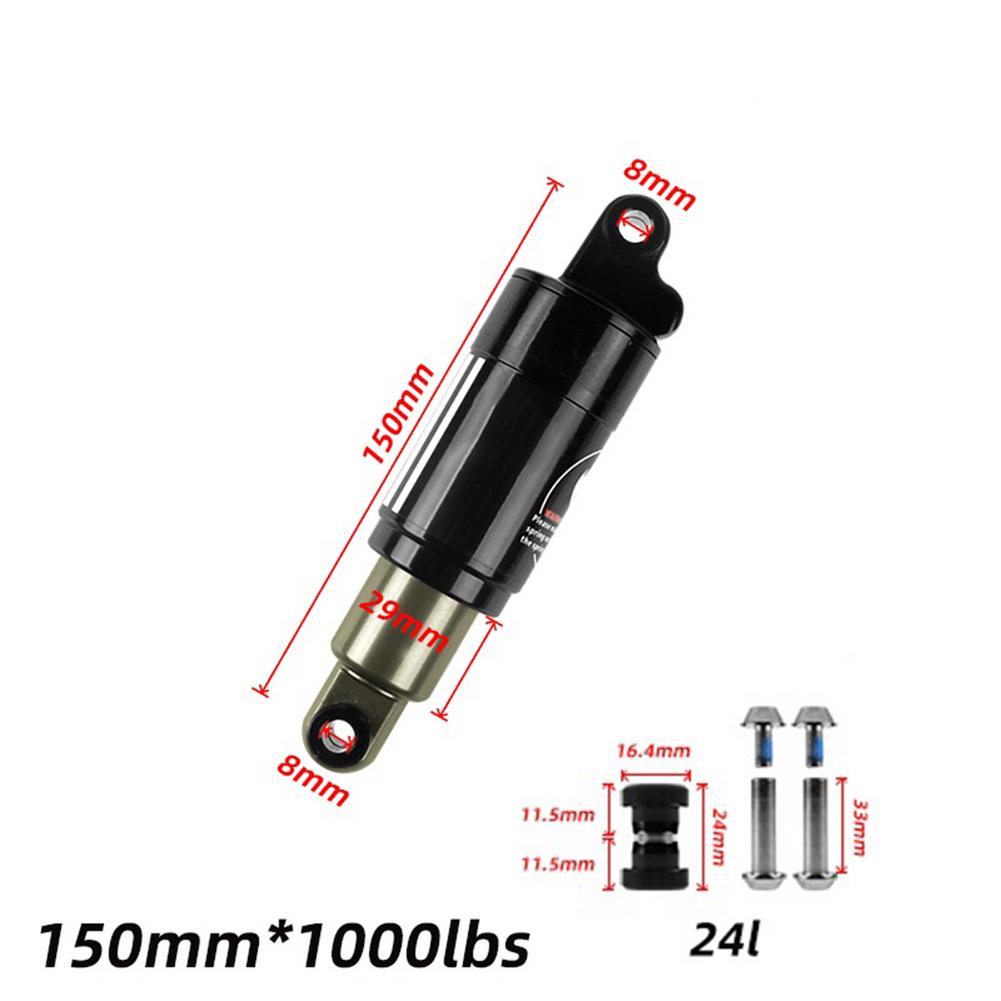 125/150/165/185mm Bicycle Hydraulic Spring Shock Absorbering Electric Vehicle Snowmobile Bike Cycling Parts
